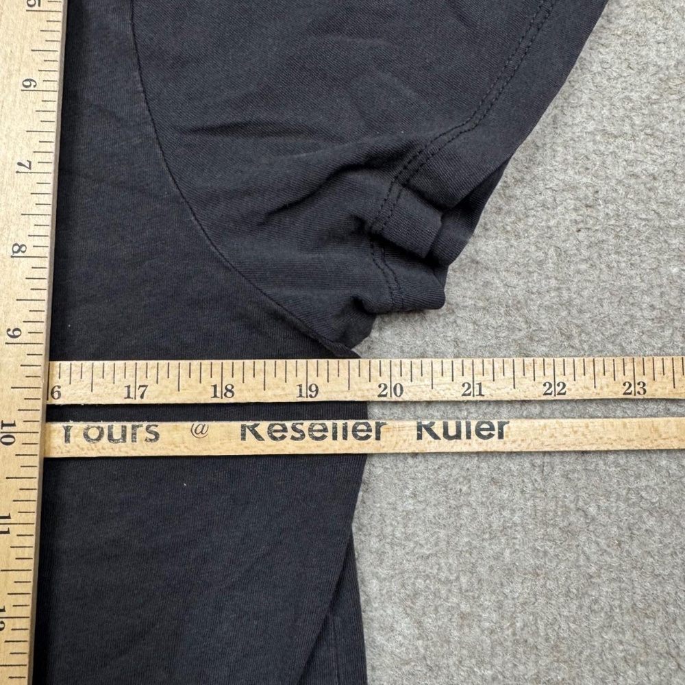 Vintage Lucky Brand T Shirt Women's Size XL Gray Short Sleeve Y2K Tight Fit - Picture 4 of 6